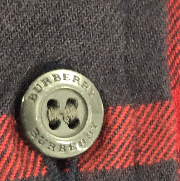 Burberry London Plaid Cotton Shirt Sz Large - Picture 7 of 14